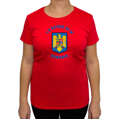 Tricou I'd rather be in Romania - Heavy Cotton Femei - D000021U