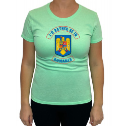 Tricou I'd rather be in Romania - Heavy Cotton Femei - D000021U