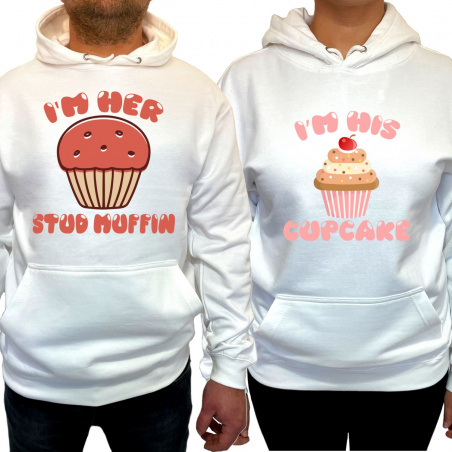 Hanorac Her muffin his cupcake (pentru Barbat) - D000165M