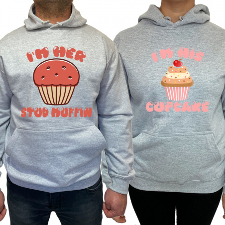 Hanorac Her muffin his cupcake (pentru Barbat) - D000165M