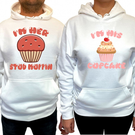 Hanorac Her muffin his cupcake (pentru Femeie) - D000165F