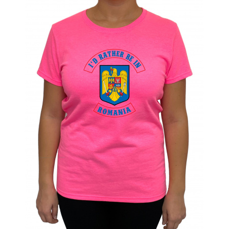 Tricou I'd rather be in Romania - Heavy Cotton Femei - D000021U