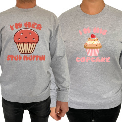 Bluza Her muffin his cupcake (pentru Barbat) - D000165M