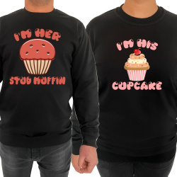 Bluza Her muffin his cupcake (pentru Barbat) - D000165M