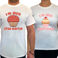 Tricou Her muffin his...