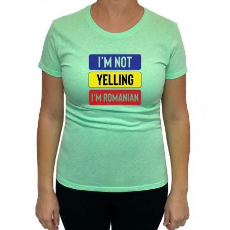 Tricou I'm not yelling I'm Romanian - Heavy Cotton Femei - D000005U