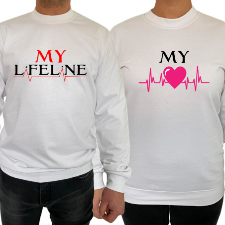 Bluza My lifeline heart (pentru Barbat) - D000160M