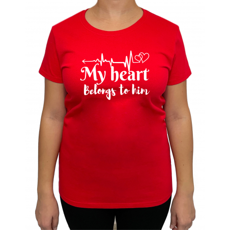 Tricou My heart belongs (pentru Femeie) - D000154F