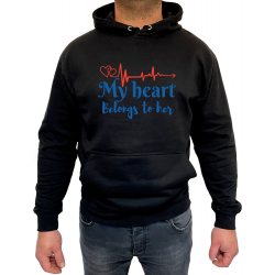 Hanorac My heart belongs (pentru Barbat) - D000154M