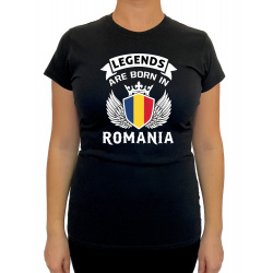 Tricou Legends Are Born In Romania- Heavy Cotton Femei - D000008U