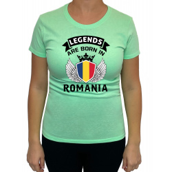 Tricou Legends Are Born In Romania- Heavy Cotton Femei - D000008U