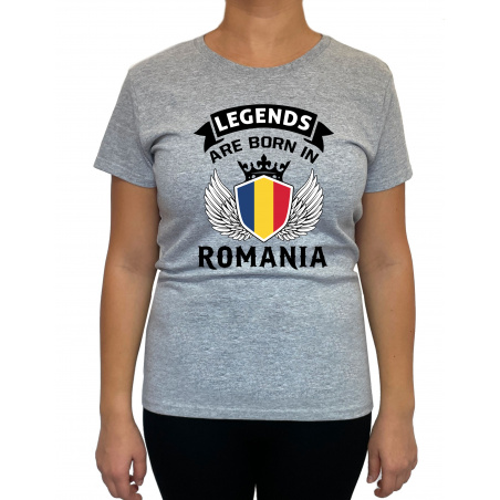 Tricou Legends Are Born In Romania- Heavy Cotton Femei - D000008U