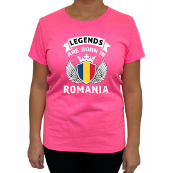 Tricou Legends Are Born In Romania- Heavy Cotton Femei - D000008U