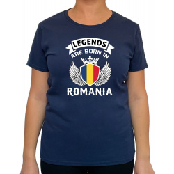 Tricou Legends Are Born In Romania- Heavy Cotton Femei - D000008U