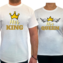 Tricou Her king his queen...