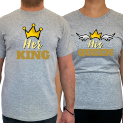 Tricou Her king his queen (pentru Barbat) - D000146M