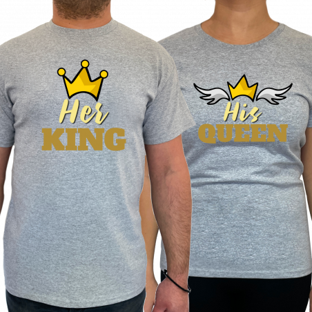 Tricou Her king his queen (pentru Barbat) - D000146M