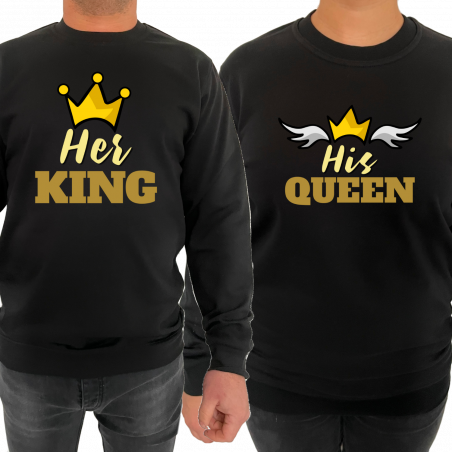 Bluza Her king his queen (pentru Barbat) - D000146M