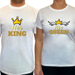 Tricou Her king his queen...