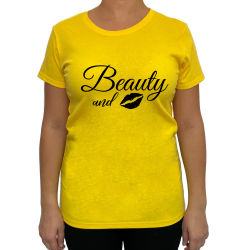 Tricou The beauty and the beard (pentru Femeie) - D000164F