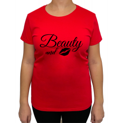 Tricou The beauty and the beard (pentru Femeie) - D000164F