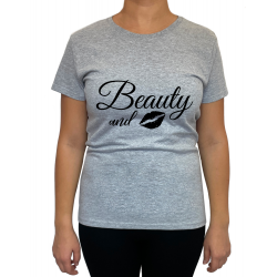 Tricou The beauty and the beard (pentru Femeie) - D000164F