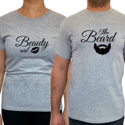 Tricou The beauty and the beard (pentru Barbat) - D000164M