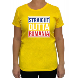 Tricou Straight Outta Romania - Heavy Cotton Femei - D000015U