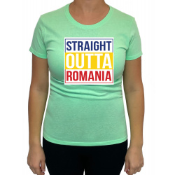 Tricou Straight Outta Romania - Heavy Cotton Femei - D000015U