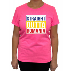 Tricou Straight Outta Romania - Heavy Cotton Femei - D000015U