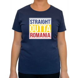 Tricou Straight Outta Romania - Heavy Cotton Femei - D000015U