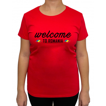 Tricou Welcome To Romania - Heavy Cotton Femei - D000017U