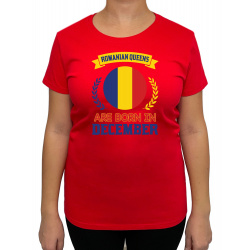 Tricou Romanian Queens Are Born In December - Heavy Cotton Femei - D000019F