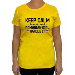 Tricou Keep Calm Romanian Girl- Heavy Cotton Femei - D000020F