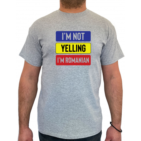 Tricou I'm not yelling I'm Romanian - Heavy Cotton Barbati - D000005U