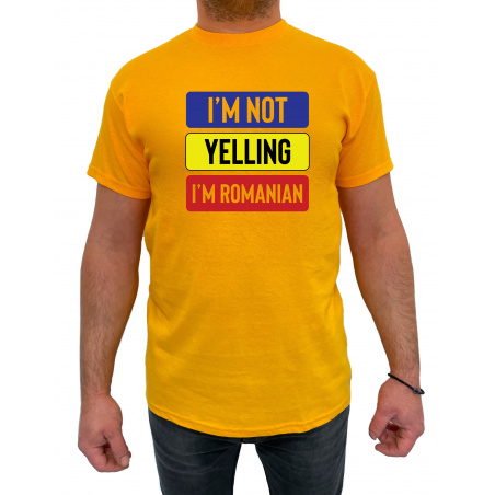 Tricou I'm not yelling I'm Romanian - Heavy Cotton Barbati - D000005U