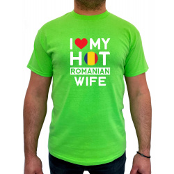 Tricou I love my hot Romanian wife - Heavy Cotton Barbati - D000004M