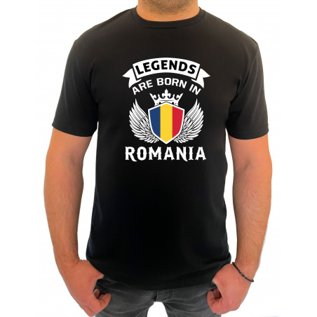 Tricou legends are born in Romania - Heavy Cotton Barbati - D000008U