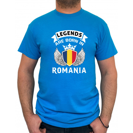 Tricou legends are born in Romania - Heavy Cotton Barbati - D000008U