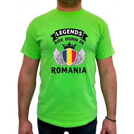 Tricou legends are born in Romania - Heavy Cotton Barbati - D000008U