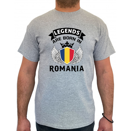 Tricou legends are born in Romania - Heavy Cotton Barbati - D000008U