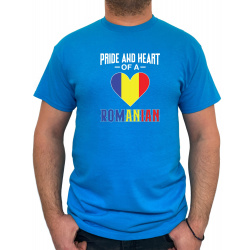 Tricou Pride and heart of a Romanian - Heavy Cotton Barbati - D0000012U