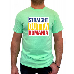 Tricou Straight outta Romania - Heavy Cotton Barbati - D0000015U