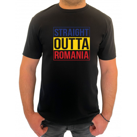 Tricou Straight outta Romania - Heavy Cotton Barbati - D0000015U