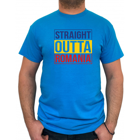 Tricou Straight outta Romania - Heavy Cotton Barbati - D0000015U