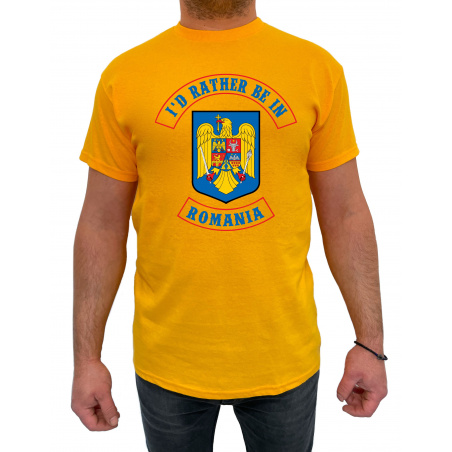 Tricou I'd rather be in Romania - Heavy Cotton Barbati - D000021U