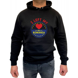 Hanorac I left my heart on Romania Unisex - D000003UA