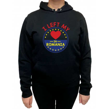 Hanorac I left my heart on Romania Unisex - D000003UA