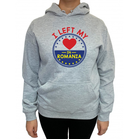 Hanorac I left my heart on Romania Unisex - D000003UA