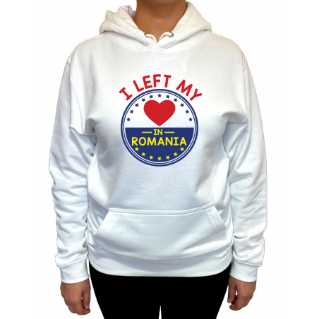 Hanorac I left my heart on Romania Unisex - D000003UA